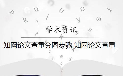 知网论文查重分图步骤 知网论文查重怎么查？