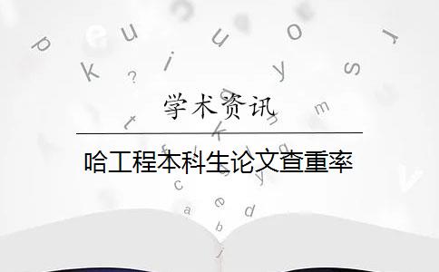 哈工程本科生论文查重率