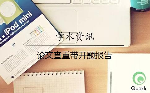论文查重带开题报告
