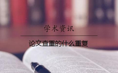 论文查重的什么重复