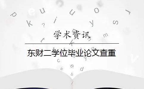 东财二学位毕业论文查重