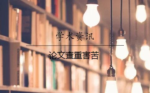 论文查重害苦