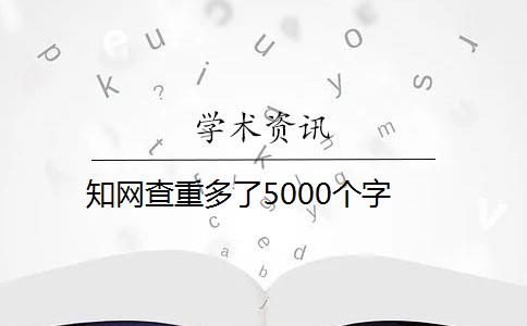 知网查重多了5000个字