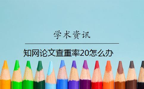 知網(wǎng)論文查重率20怎么辦