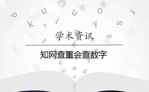 知网查重会查数字