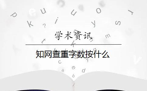 知网查重字数按什么