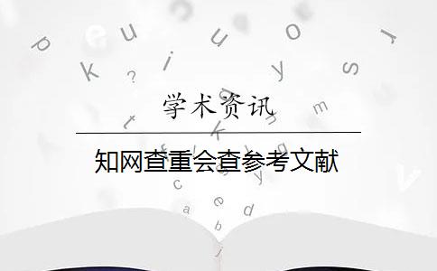 知网查重会查参考文献