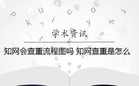 知网会查重流程图吗 知网查重是怎么回事？