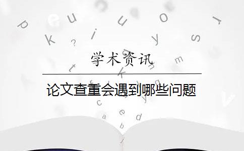 论文查重会遇到哪些问题