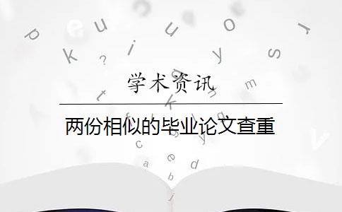 两份相似的毕业论文查重