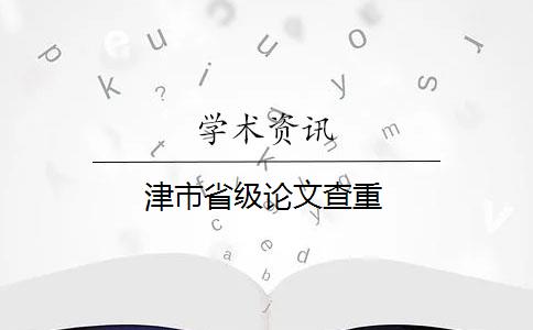 津市省级论文查重