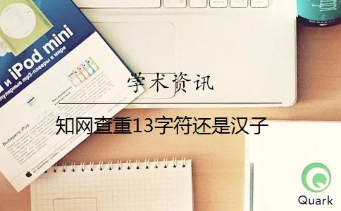 知网查重13字符还是汉子