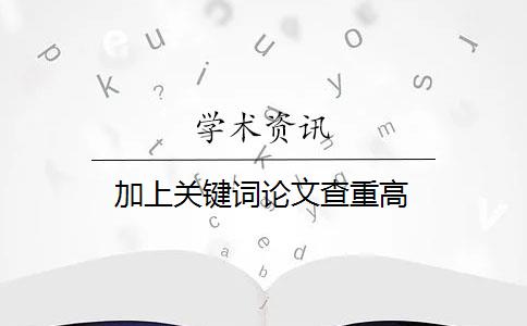 加上关键词论文查重高